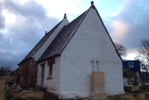 ScaffoldingDownTodayFromEast